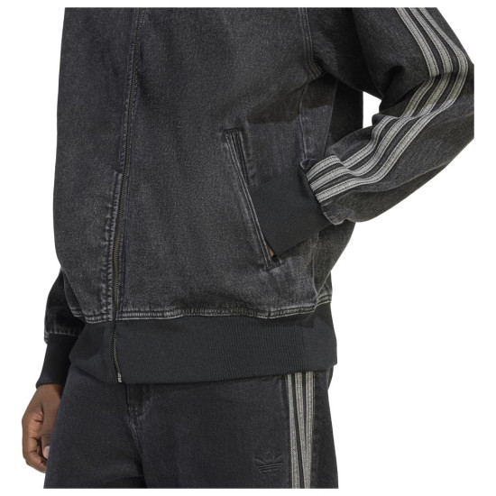 Adidas Ανδρική ζακέτα Adicolor Denim Firebird Track Top